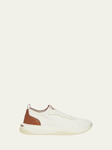 Loro Piana Men's Walk Wish Knit Sneakers