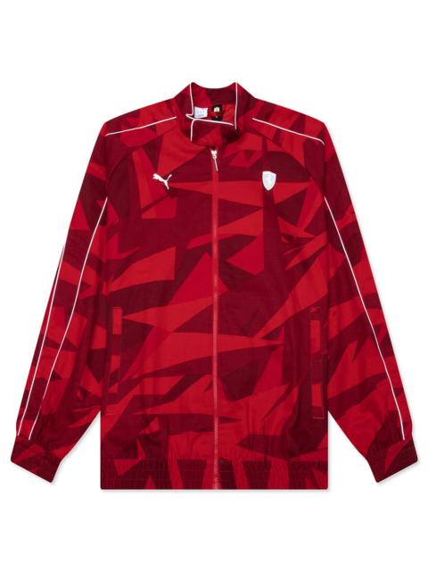 PUMA SCUDERIA FERRARI HP 20 YEARS OF RED T7 TRACK JACKET - ROSSO CORSA