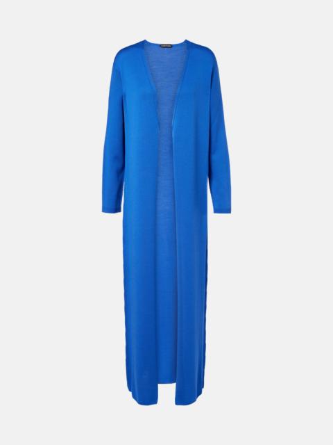 TOM FORD Wool piqué cardigan