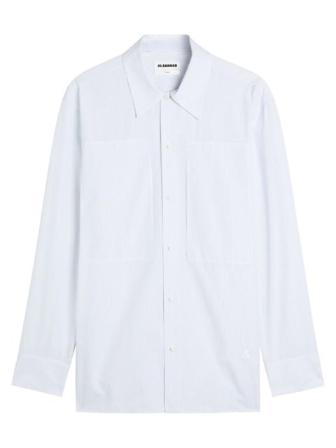 Jil Sander Jil Sander Tuesday Striped Cotton-poplin Shirt