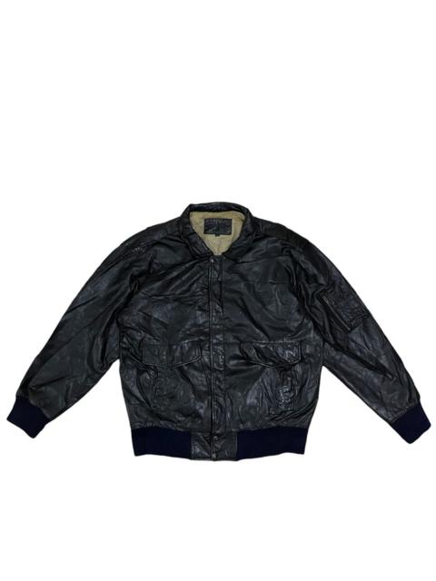 Other Designers Vintage Japanese Bomber Kanye Style Leather Jacket