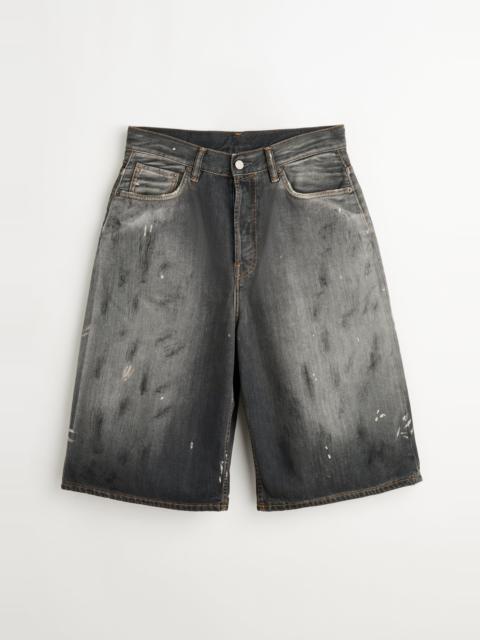 Acne Studios ACNE STUDIOS TRAFALGAR DENIM SHORTS BLACK