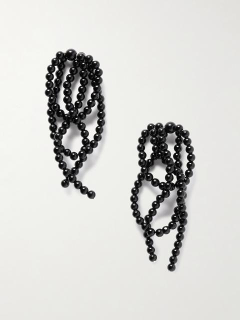 Completedworks Recycled Silver Onyx Beaded Earrings