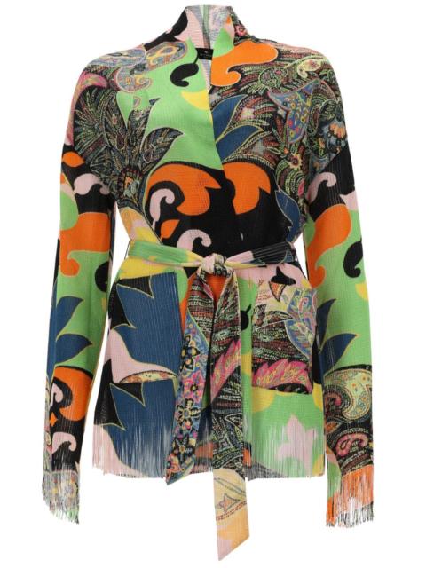 Etro Etro Women Cardigan Con Frange