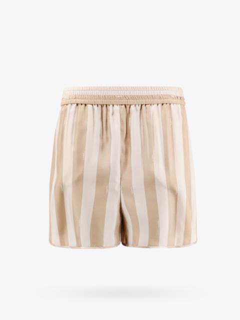 Fendi Pequin Silk Shorts