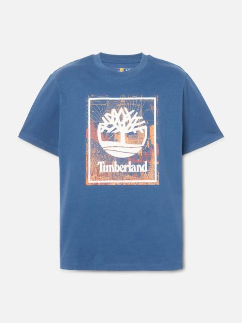 Timberland Men's Front Seasonal Stack Logo Graphic T-Shirt