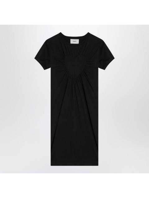 Coperni Black Mini Dress With Heart Women