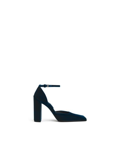 Alaïa SQUARE D'ORSAY PUMPS IN VELVET