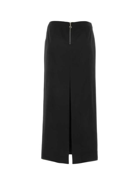 GUCCI Black Satin Skirt