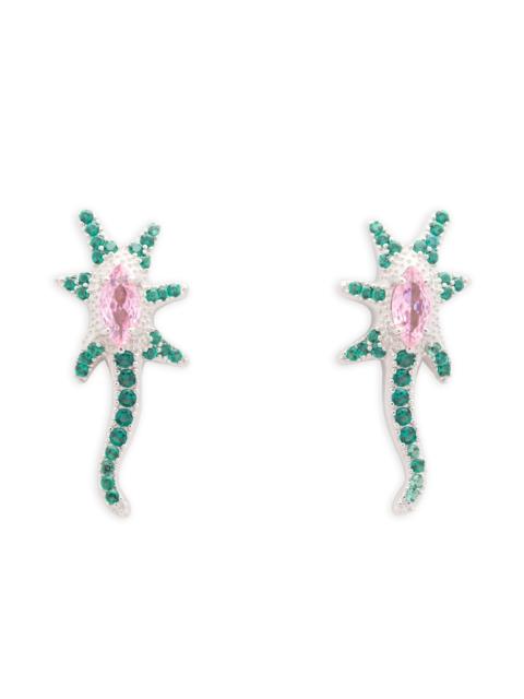 Collina Strada EMERALD PINK STAR TRAIL EARRINGS