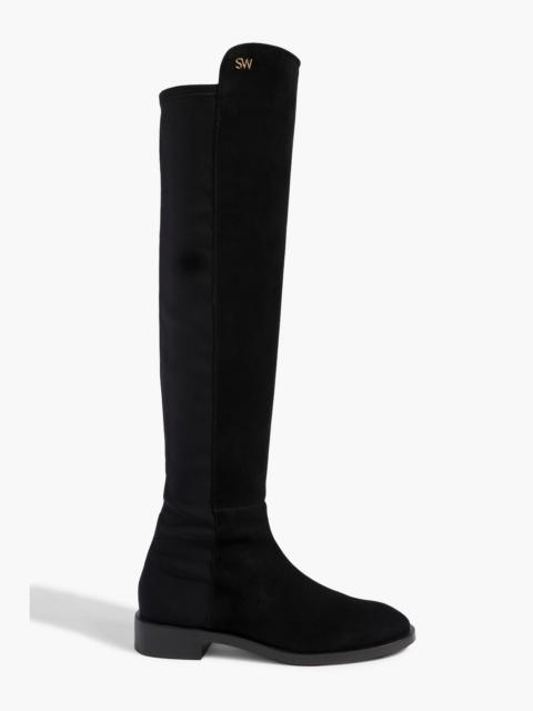 Stuart Weitzman Keelan microstretch and suede over-the-knee boots