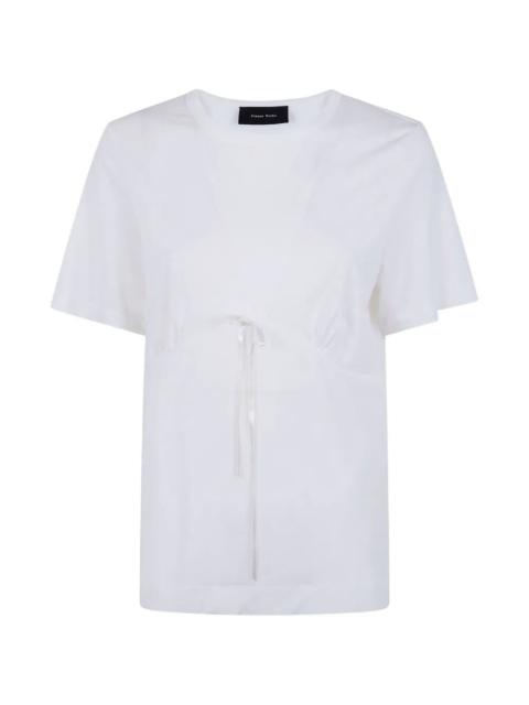 Simone Rocha "Gathered" Bust Bow T-Shirt