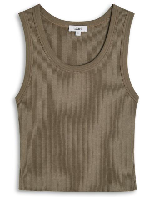AGOLDE Agolde Shrunken Poppy Cotton-blend Tank
