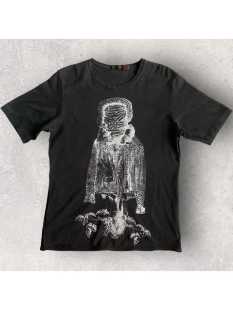UNDERCOVER SS05 But Beautiful Biker Guts Print T Shirt