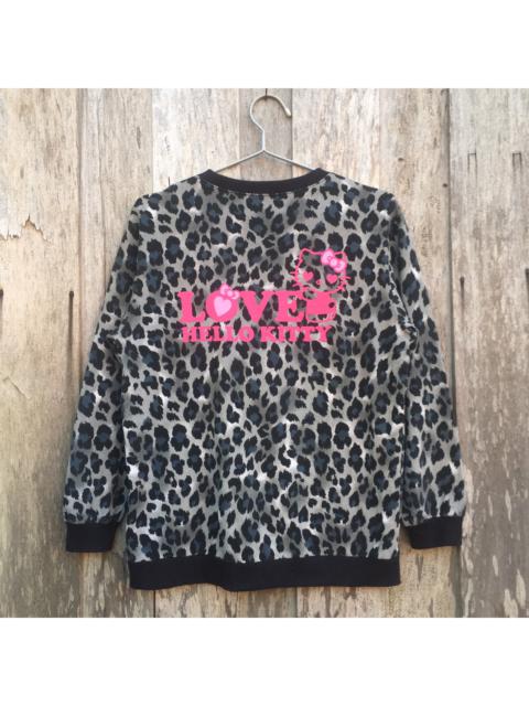 Other Designers Vintage - Hello Kitty Leopard Print Crewneck Sweatshirt