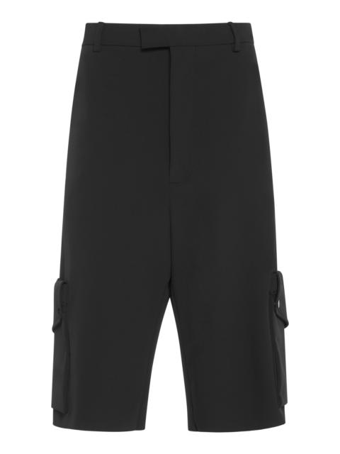 Bottega Veneta Tech-Gabardine Cargo Shorts black