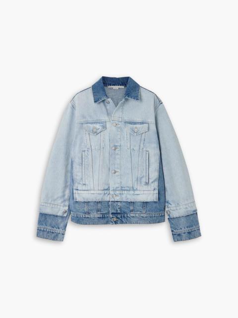 Stella McCartney Two-tone paneled denim jacket