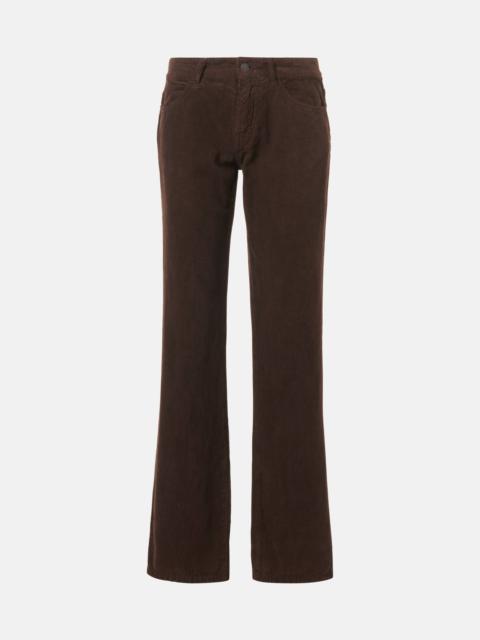 The Row Carlyl cotton corduroy straight pants