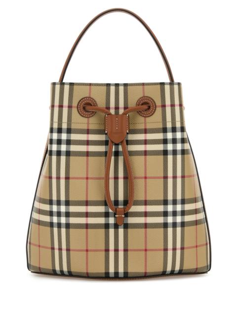 Burberry Printed canvas bucket bag