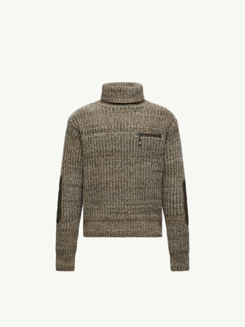 Moncler Grenoble Wool Turtleneck Sweater with Pocket