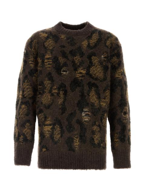 Junya Watanabe MAN Embroidered wool blend sweater