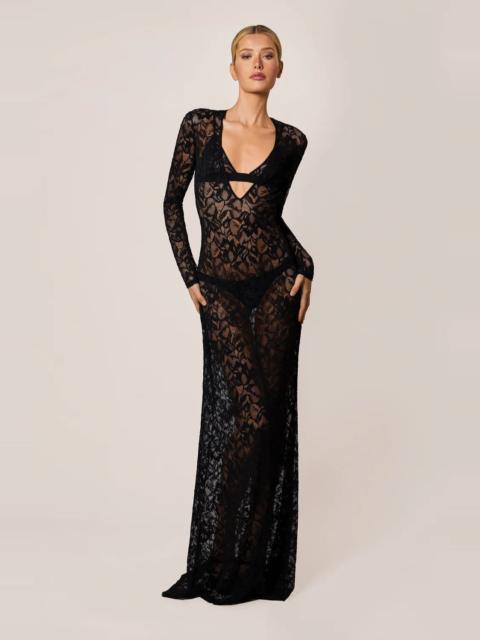 KIKI DE MONTPARNASSE Sophie Stretch Lace Maxi Dress