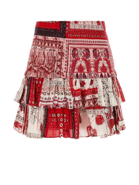 Isabel Marant Étoile Isabel Marant Etoile Women Printed Cotton Nomini Mini Skirt