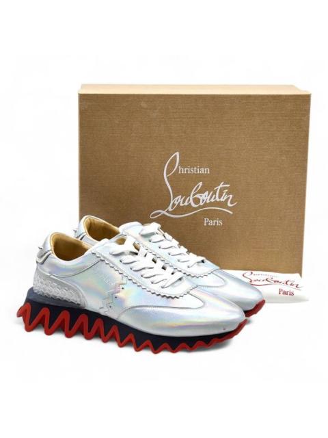 Christian Louboutin Christian Louboutin Loubishark Low Top Leather Sneakers Silver EU 41 US 8 - NWB