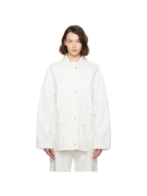 The Row White Elodianna Jacket