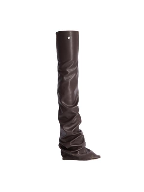 THE ATTICO Brown High Robin OTK Boots