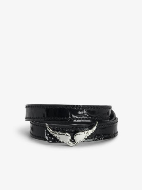 Zadig & Voltaire Rock Leather Bracelet