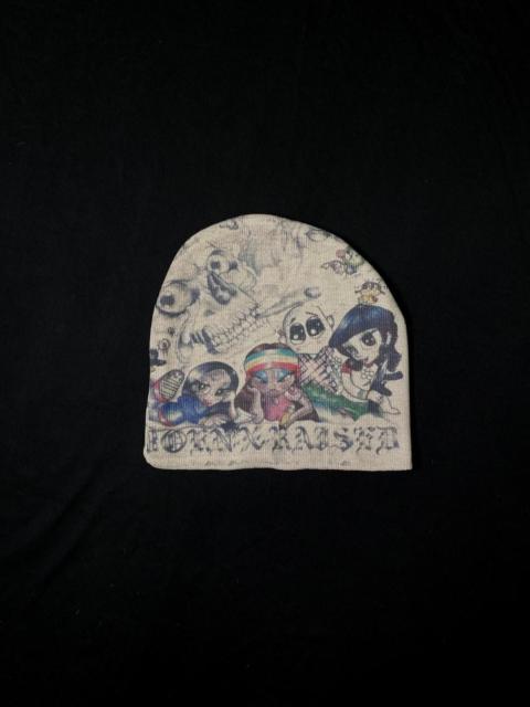 Other Designers Born x Raised Skully Graphic No Cuff Knit Beanie Hats OS