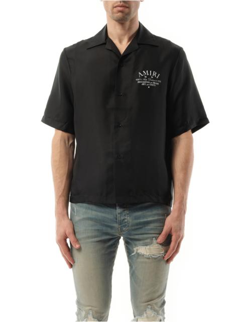 AMIRI Arts District Bowling Shirt in Black