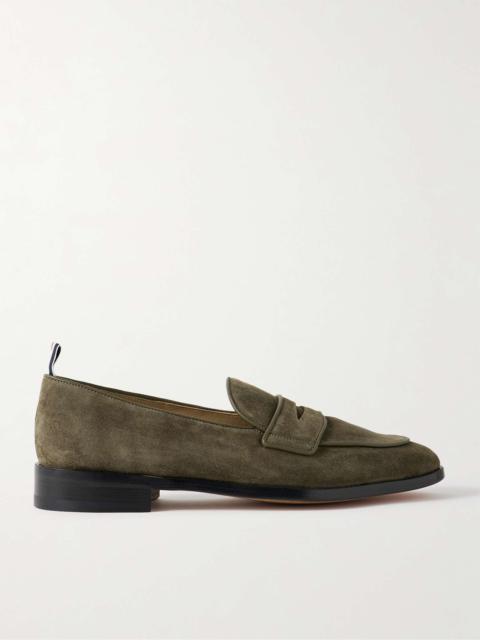 Varsity Suede Penny Loafers