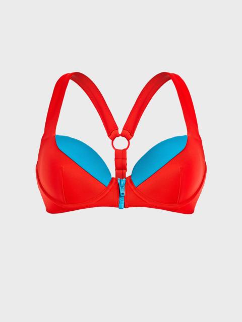 Vilebrequin Women contrasted Bikini top with underwires - Vilebrequin x JCC+ - Limited Edition