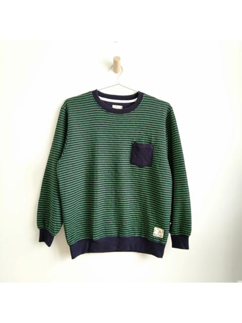 Other Designers Designer - Vintage Choto Soko Made Stripes Crewneck Sweatshirts