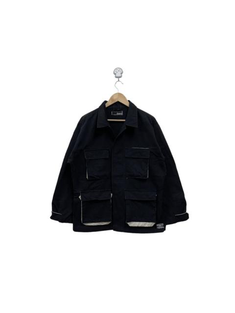 DOARAT Black Cargo Jacket japanese brand