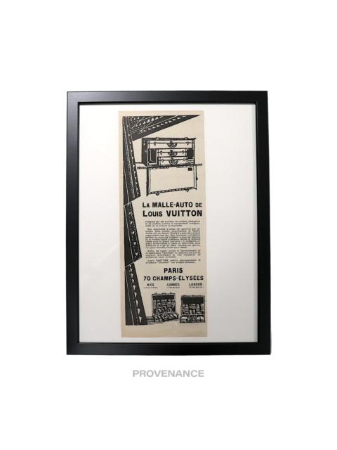 Louis Vuitton Louis Vuitton Antique Vintage Newsprint Ad - MALLE-AUTO