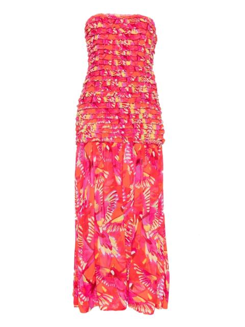 FARM RIO Flying Birds midi dress