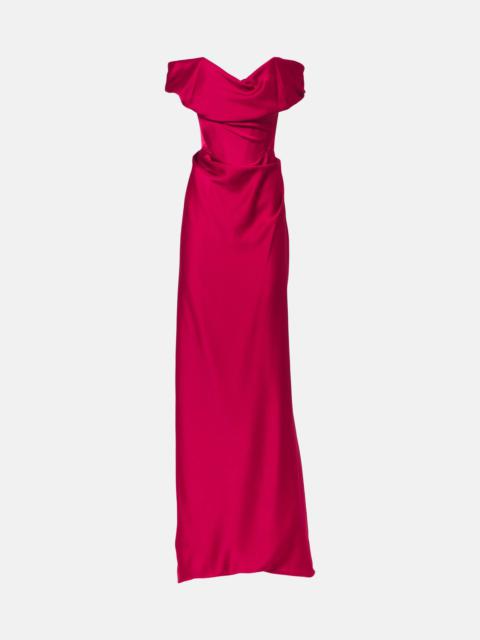Vivienne Westwood Nova Cocotte silk satin corset gown