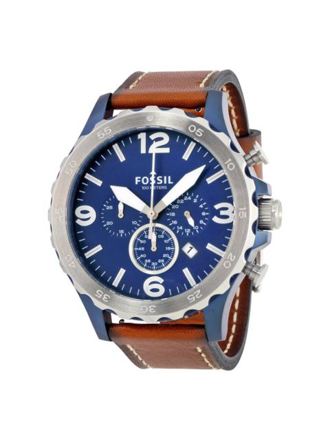 Fossil - Fossil Nate Chronograph Navy Blue Dial Men's Watch JR1504