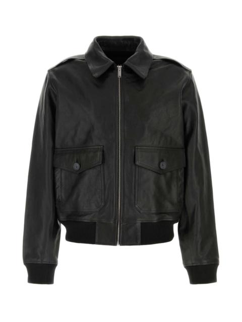 A.P.C. A.P.C. Men Black Leather Gael Jacket