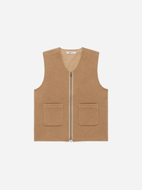 3sixteen Zip Vest - Coyote Wool/Cashmere