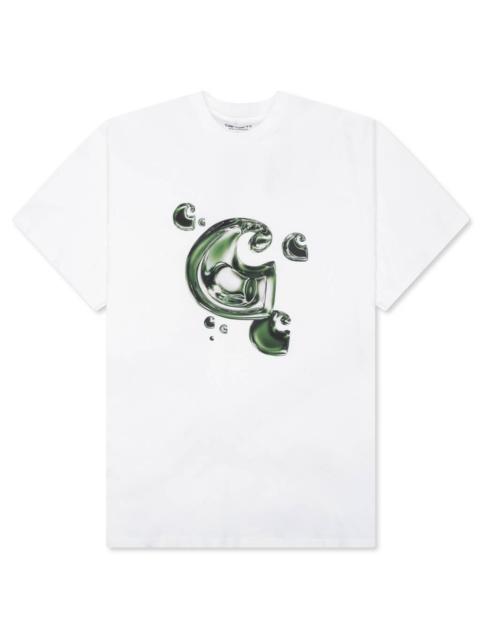 Carhartt S/S SOLAR CHROME C-LOGO T-SHIRT - WHITE