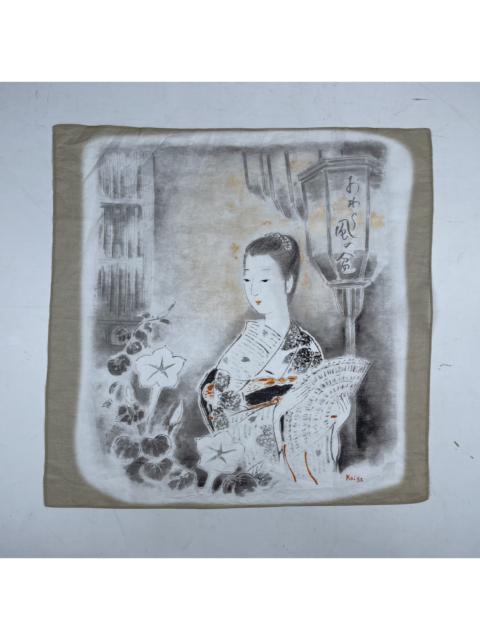 Other Designers Vintage - japanese woman handkerchief pocket square neckerchief