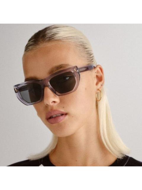 GUCCI NEW GG1520S 004 WOMEN GRAY CLEAR SUNGLASSES GUCCI