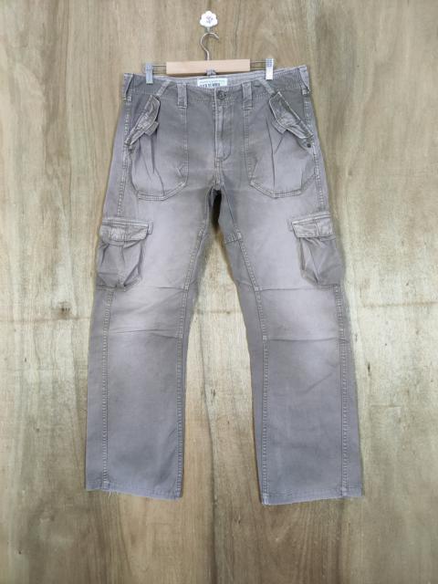 Other Designers Vintage - VINTAGE BACK NUMBER FLARE CARGO PANTS