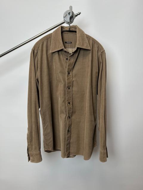 Miu Miu Miu Miu Velvet Shirt Melange