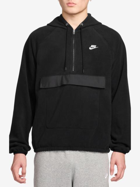 Nike Nike Club Fleece Hoodie Sweatshirt in Black/White at Nordstrom