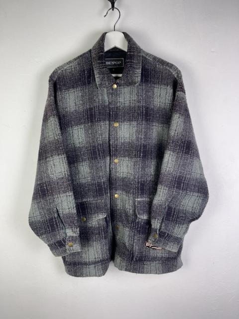 Other Designers Vintage - Be Pop! Japana Plaid Fleece Jacket